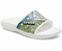 Crocs Classic Bandana Slide -UK Shoe Sales 2024 208064 90h alt140