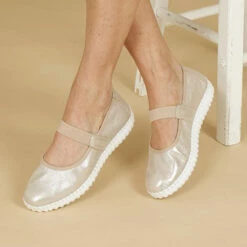 Caprice Polina -UK Shoe Sales 2024 caprice polina taupe metallic 007 5