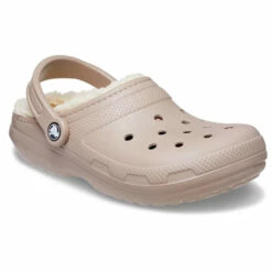 Crocs Classic Lined Clog -UK Shoe Sales 2024 crocs classic lined clog mushroom main 5