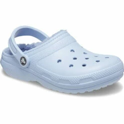 Crocs Classic Lined Clog -UK Shoe Sales 2024 crocs classic lined croc blue calcinite main 203591 4ns 5