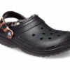 Crocs Classic Lined Clog Multi -UK Shoe Sales 2024 crocs classic lined multi black animal 6
