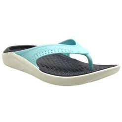 Crocs LiteRide Flip -UK Shoe Sales 2024 crocs literideflip icebluealmostwhite