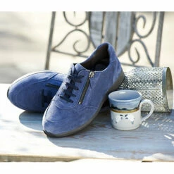 DB Shoes Harrier Sneaker -UK Shoe Sales 2024 dbshoes harrier trainer blue lifestyle aw23 002