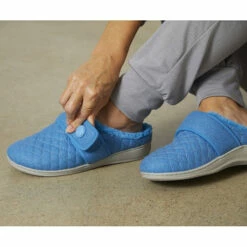 Vionic Indulge Carlin -UK Shoe Sales 2024 fall 2022 carlin blue horizon on foot f4780528 low 4