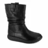 Strive Fleur Ruched Mid Boot -UK Shoe Sales 2024 fleur all black angled
