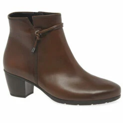 Gabor Ela Ankle Boot -UK Shoe Sales 2024 gabor ela ankle boot whisky nappa roma micro sattel effekt 4
