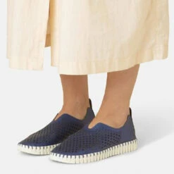 Ilse Jacobsen Tulip Metallic -UK Shoe Sales 2024 ilse jacobsen tulip metallic blue web lifestyle 3576n 674 6