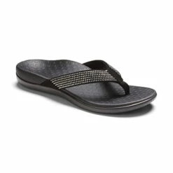 Vionic Islander Rhinestones Sandals -UK Shoe Sales 2024 vionicislanderrhinestoneblack min